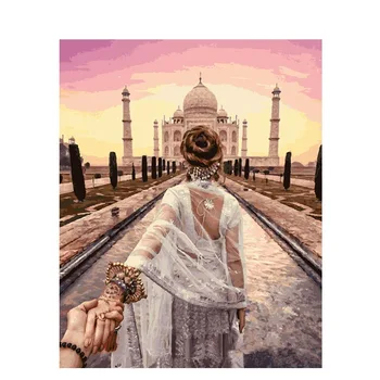 

Girl In Hand Paintings By Numbers DIY Pictures Oil Coloring By Numbers Set Gift Drawing By Numbers Canvas Decor New Arrivals