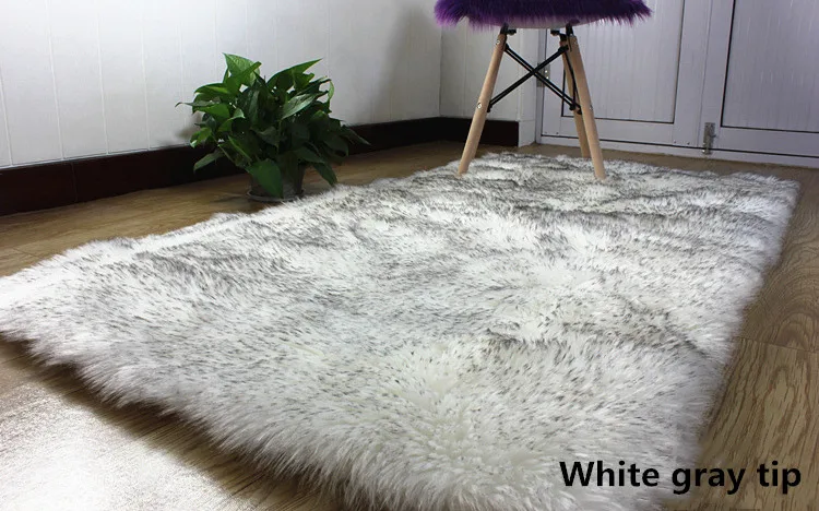 2 artificial wool large size long hair fluffy  (4)