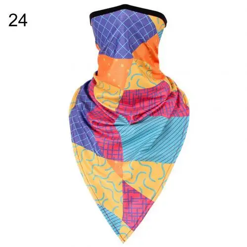 Flame Paisley Print Anti Sun Dustproof Breathable Bandana Neck Gaiter Face Cover Soft Neck Scarves 