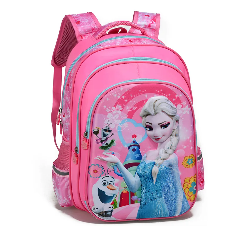 suitable for grades 1-6 princess printing school bags for girls children orthopedics school backpack mochila infantil