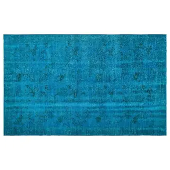 

Handmade Turquoise Vintage Overdyed Turkish Area Rug 180x285 Cm-5'11''X9'4''
