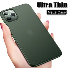 Роскошный ударопрочный Ультратонкий чехол 0,3 мм для IPhone 11 X XR XS Max, тонкий матовый чехол для IPhone 11 Pro Max 8 7 6 6s Plus, мягкий чехол