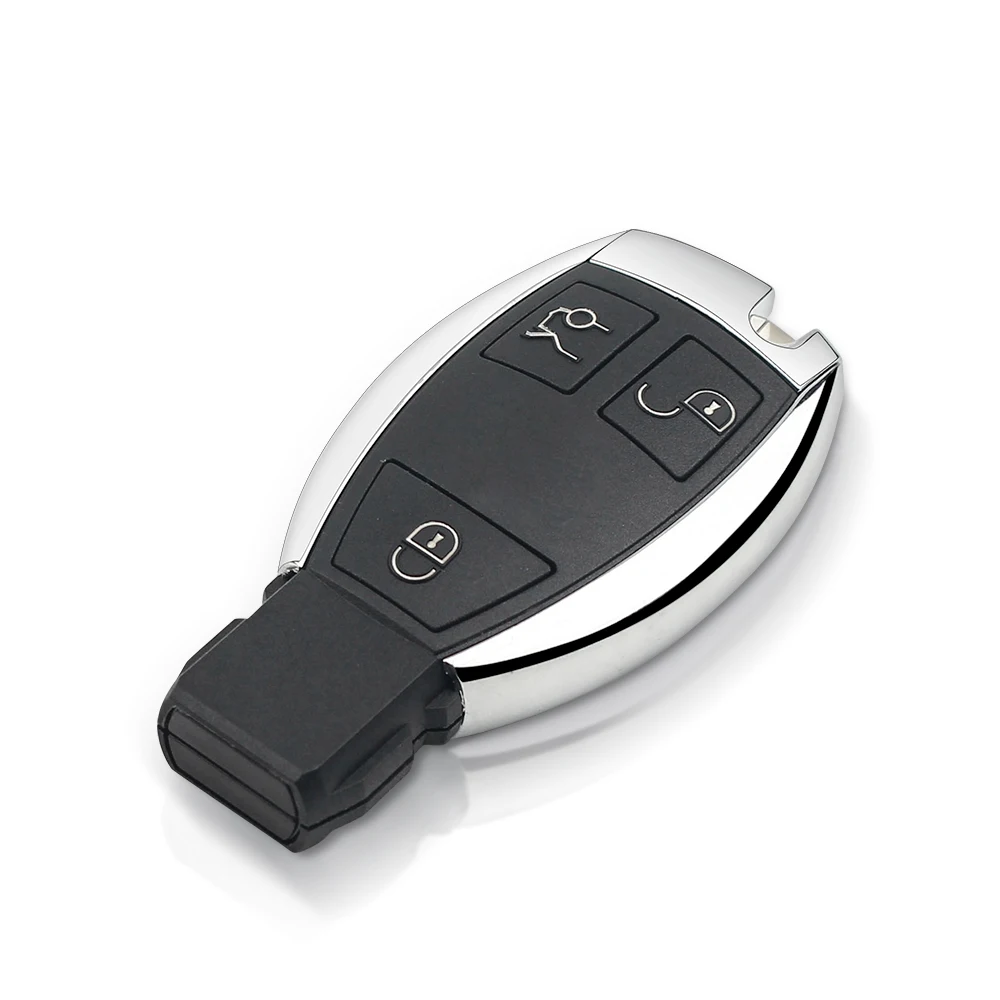 Dandkey 3 кнопки для ключа Mercedes BENZ SMART Key FOB удаленный корпус хромированный чехол S SL ML