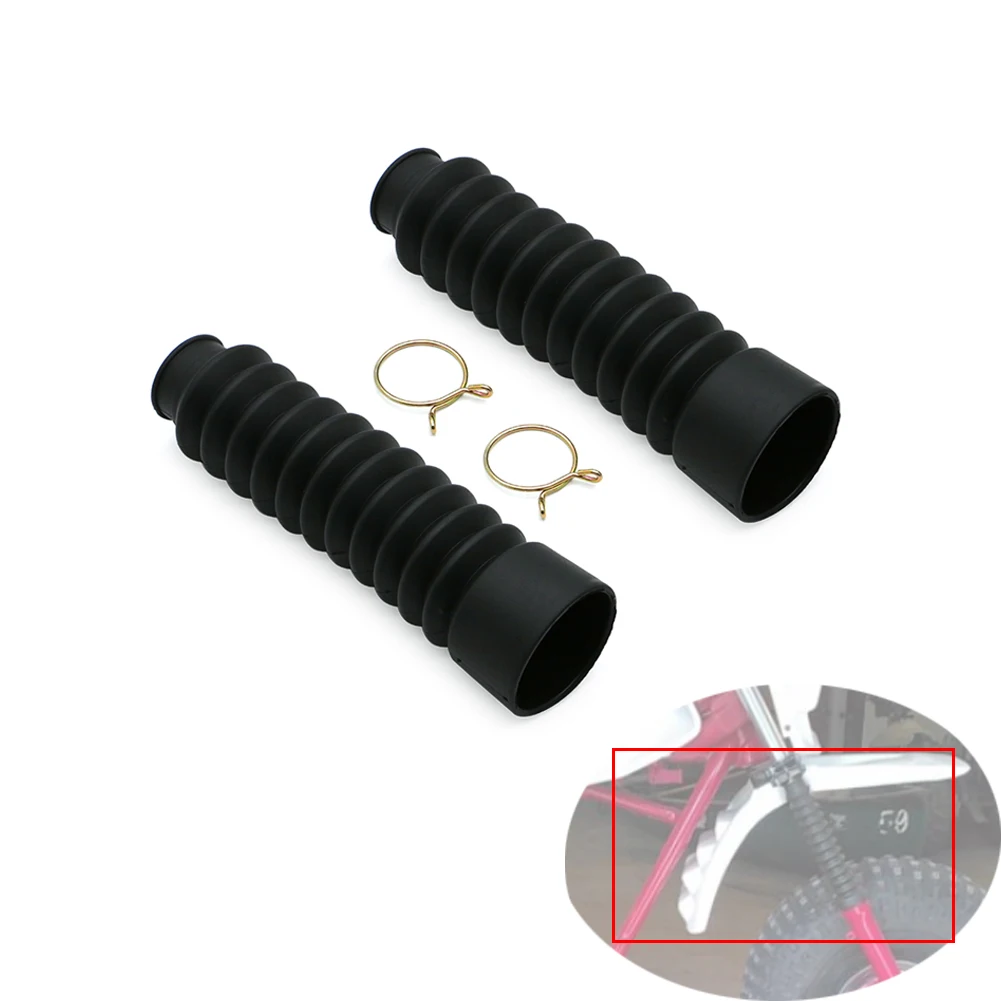 

30mm 7.7" Black Fork Boots Gators Forks Covers 1981-1982 For Honda ATC250R / ATC185S / ATC200 / ATC 200 250R 185S