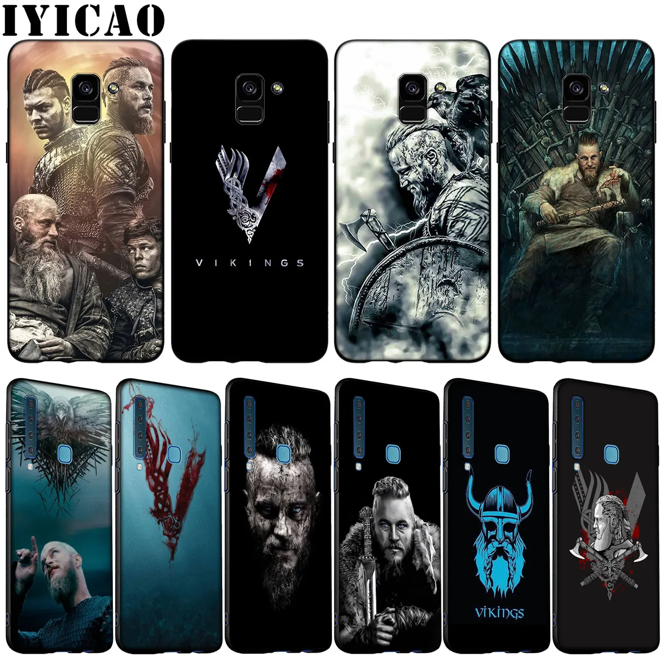 Мягкий чехол для телефона IYICAO Vikings TV Show Samsung Galaxy A51 A71 A81 A91 A41 A21 A11 A01 A2 Core J8 J7 J4 J6 Plus Prime