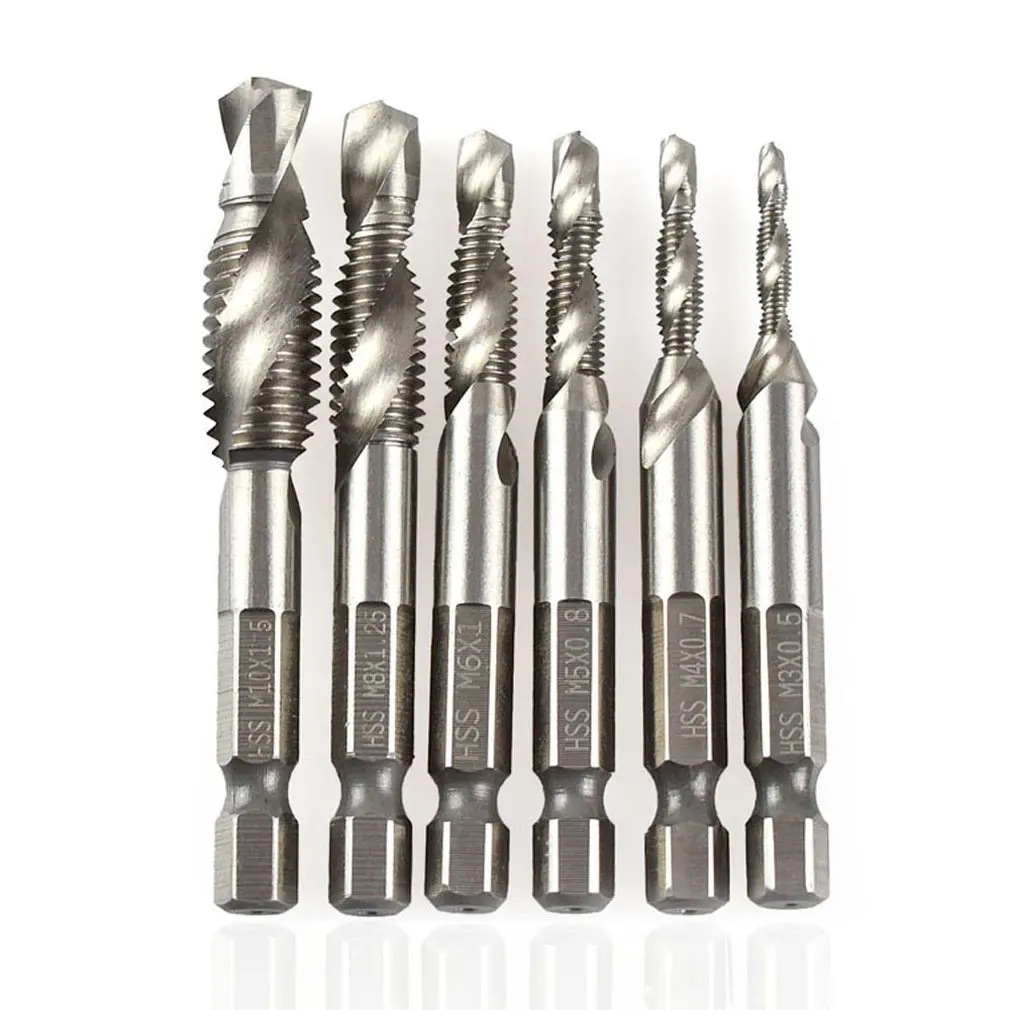 Titanium Coated HSS Drill Bit Set for Metal Power Tools Twist Accessories Hex Shank Woodworking Tool Optional Size |