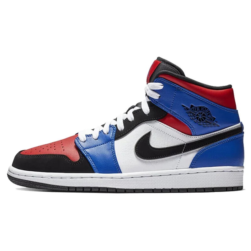 Nike Air Jordan 1 Ретро ботинки с высоким берцем баскетбольные кеды для Для мужчин ОГ модные красный, белый дышащий