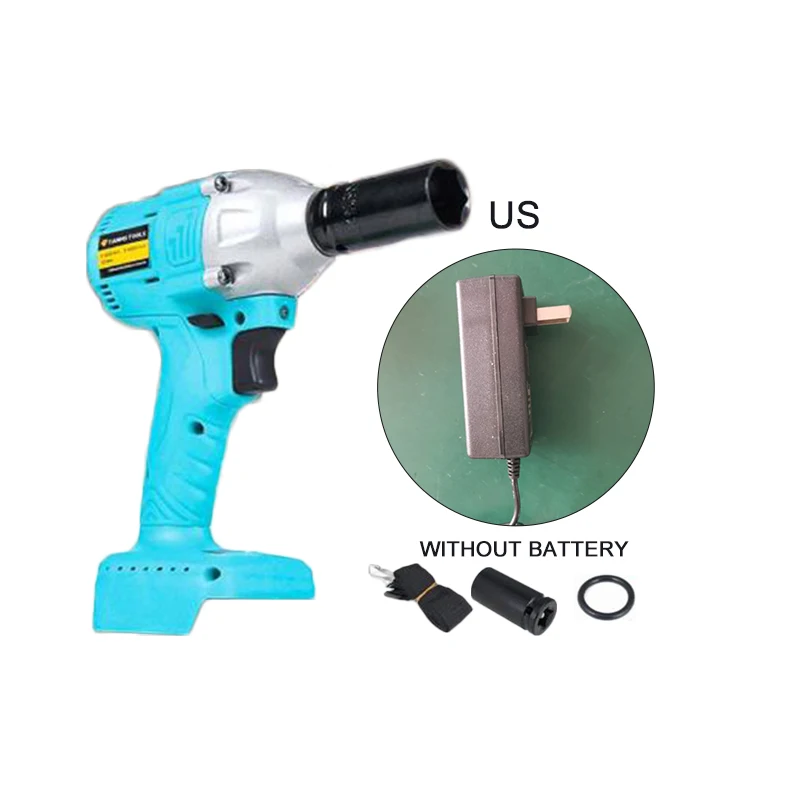 

110V-220V Wireless Electric Impact Wrench+Belt 88V Brushless Motor 320Nm High Torque 2800RMP UK US EU Plug Low Noise
