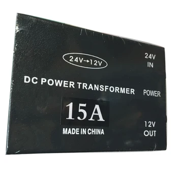 

Converter Inverter Step Down Metal 15A Power Supply Practical Black Protection Module Durable Car 24V To 12V Transformer
