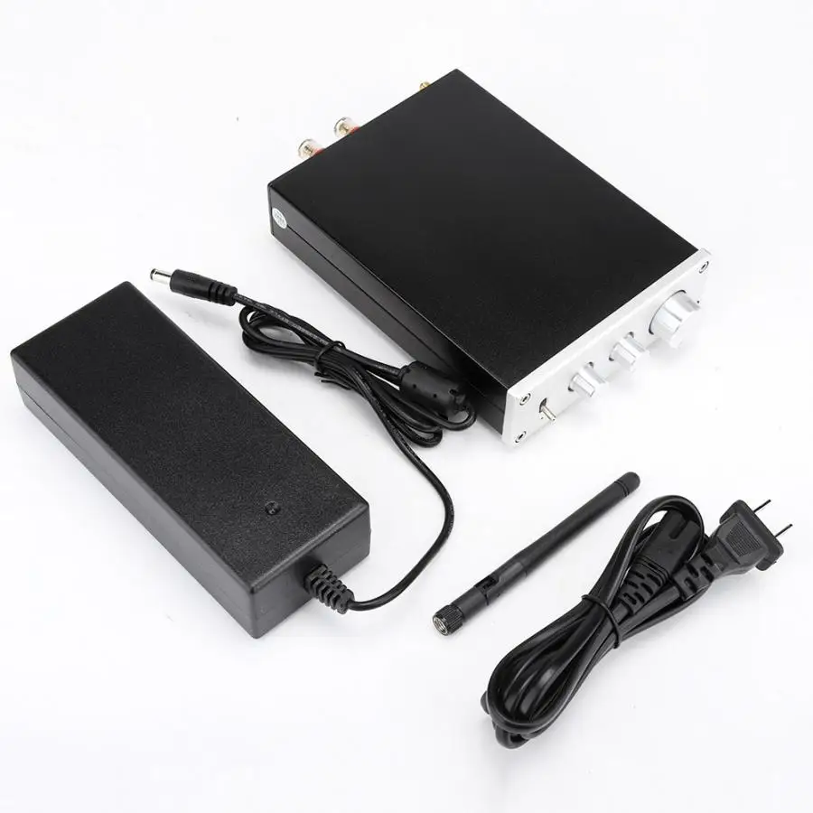 Silver EU Plug 160 Вт* 2 Bluetooth 4,2 для RCA APT-X быстрая передача цифровой HIFI усилитель 110-240 В вилка Европа/США - Цвет: Silver EU Plug