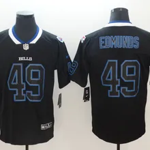 Free shipping Buffalo high quality Men's Tremaine Edmunds Bills black jersey