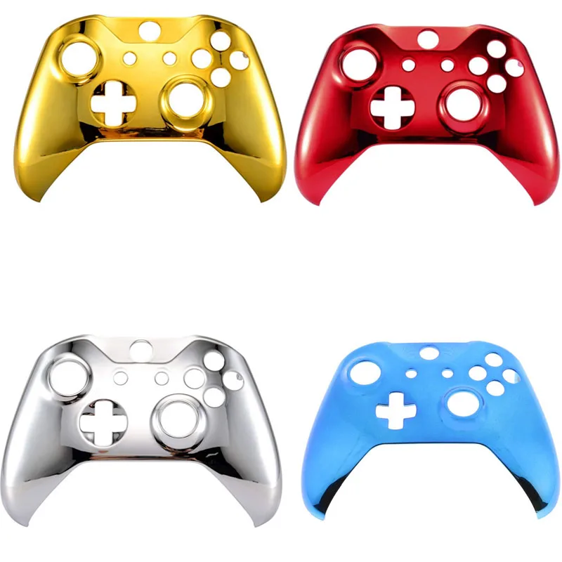 Хромированный передний корпус, чехол, Лицевая панель для microsoft Xbox One S и Xbox One X, Сменные запасные части для контроллера