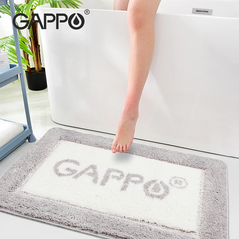 

GAPPO Non Slip Bath Mat 60*90cm Bathroom Carpet Mat in the Bathroom Comfortable Bath Pad Bedroom Bathroom Rugs