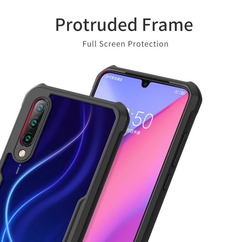 Shookproof чехол для телефона Xiaomi Redmi CC9 CC9E Mi9 Lite A3 чехол прозрачный деловой Модный чехол-бампер дизайн подушки безопасности Xundd