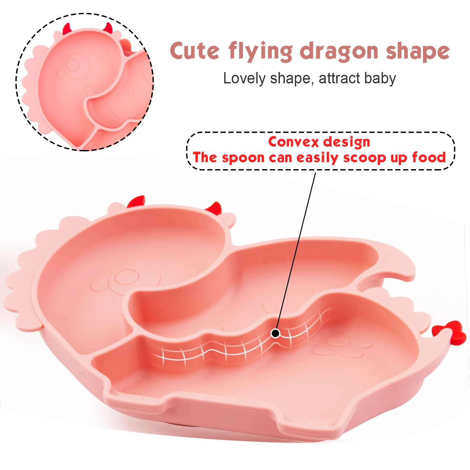 COUVERTS BEBE,Khaki--Vaisselle En Silicone Pour Bébé, Bol En Silicone De Qualité Alimentaire