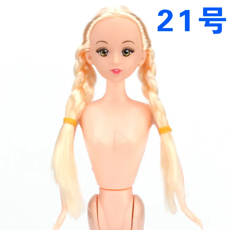 30 см BJD кукла 6 подвижные шарнирные куклы ручной работы торт выпечка кукла дизайн Женская Обнаженная кукла модные волосы куклы игрушки для девочек - Цвет: 6Jointed doll