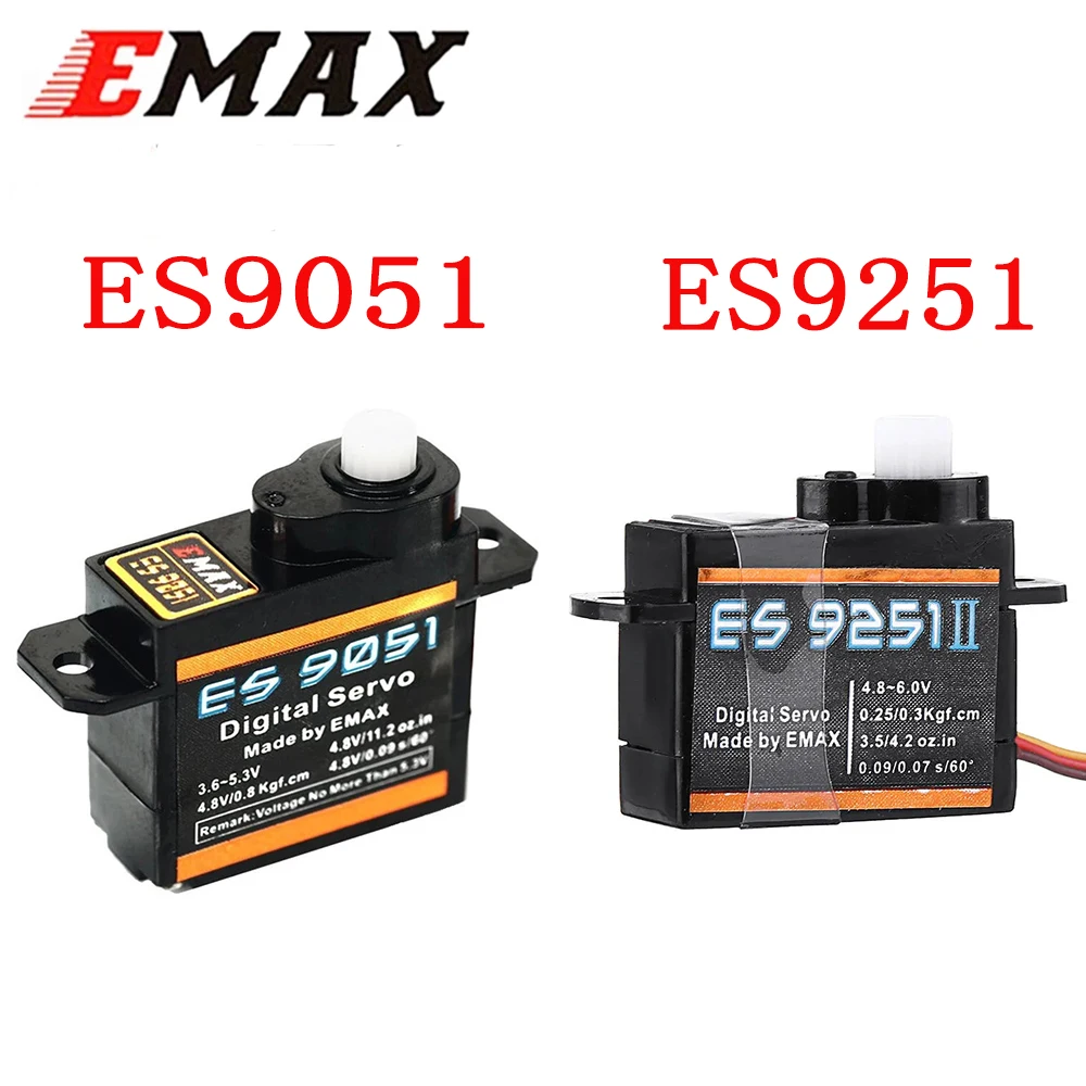 

1ps EMAX ES9051 ES9251 4.3g / 2.5G Digital Servo Plastic Gearbox 0.8kg Torque for 3D F3P Aircraft Wholesale Dropship