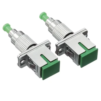 

SC Female to FC Male Fiber Optic Adapter,FC-SC APC Single Mode Simplex Fiber Optic Adapter