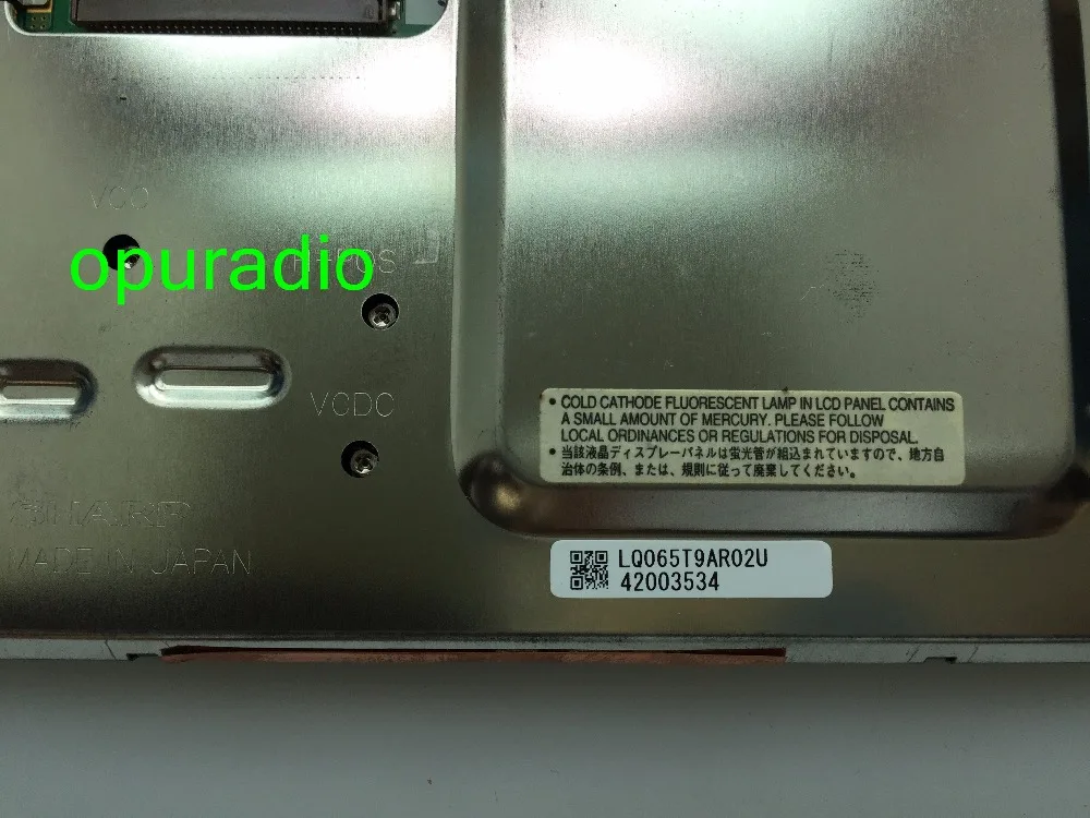 Sharp Display LQ065T9AR02U LCD Monitor screen for Mercedes Benz W220 S500 S55 S430 W215 CL500 CL55 SIEMENS_
