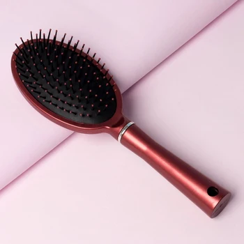 

Massage hairbrush, color burgundy
