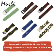 Качественный силиконовый ремешок для часов Diver Watch Band резиновый ремешок для наручных часов 18 мм 20 мм 22 мм 24 мм с застежкой из нержавеющей стали