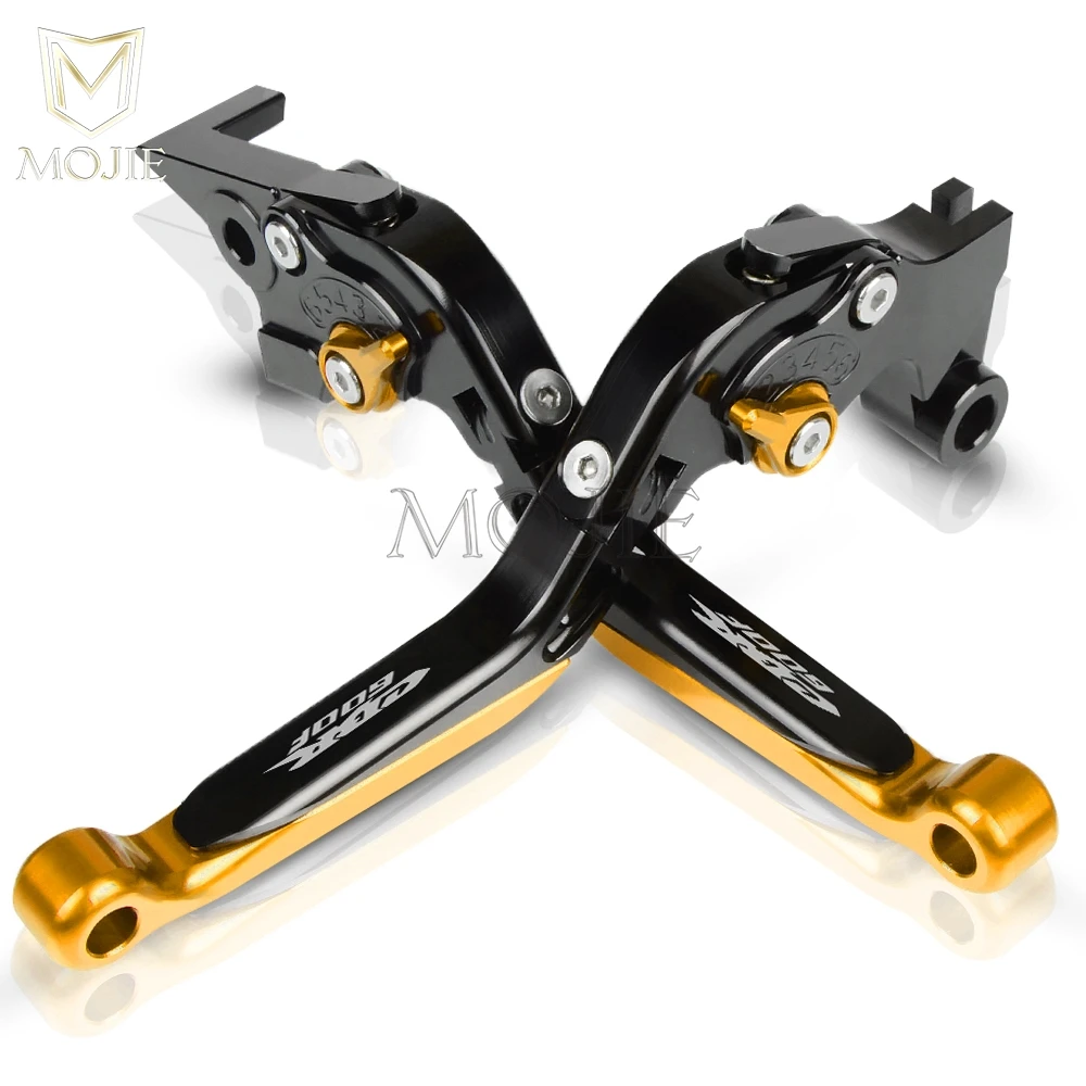 Мотоцикл CBR600 Рычаги Тормозная система сцепления для Honda CBR 600 F2 F3 F4 F4i/F4i Sport/F CBR 600 F 1991-2007 CNC рычаги Тормозная система сцепления - Цвет: Black Gold