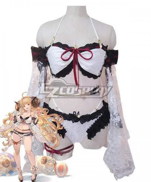 Granblue Fantasy Anila Swimsuit Girls Party Suit Halloween Costume Da Bagno Bikini Set Outfit Cosplay Costume E001