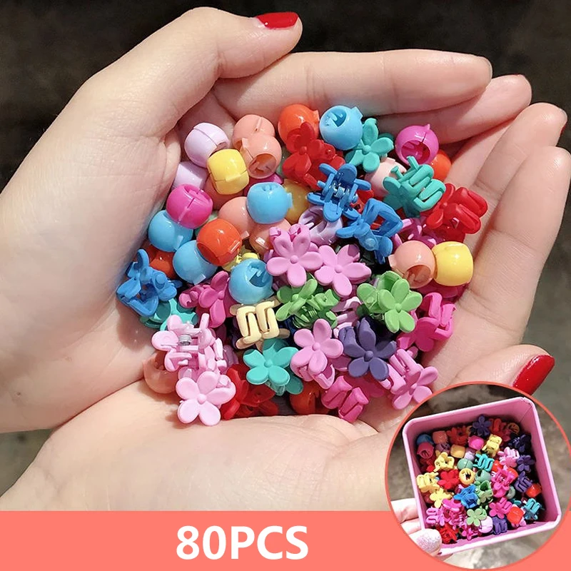 50/100 шт мини заколки для волос милые Цвет цветок Заколки для волос для девочек заколки для волос косы Для женщин Головные уборы аксессуары для волос - Цвет: 5