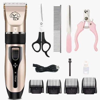 

Shaver Dog Electric Clippers Cat Hair Remover 2020 New Ceramics Teddy Dog Haircut Pusher Set Cat Supplies Shaver Pet Supplies