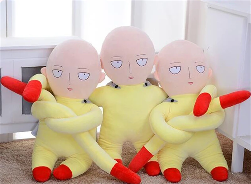 Аниме ONE PUNCH MAN мультфильм Сайтама подушка на спину мягкие игрушки кукла для