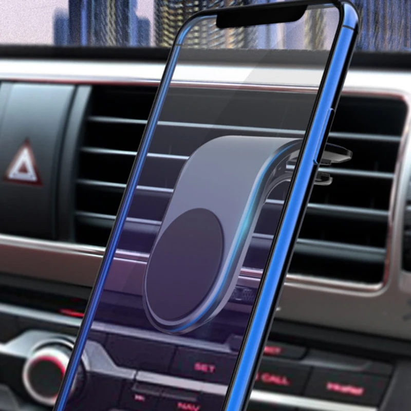 

Metal Magnetic Car Phone Holder Mini Air Vent Clip Mount Magnet Mobile Stand For iPhone XS Max Xiaomi Smartphones in Car