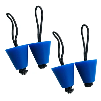 

4pcs Universal Kayak Scupper Plugs Canoe Drain Holes Stoppers Black/Blue/Red