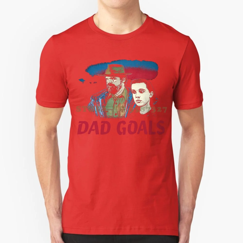 thumbnail image 1 of Camiseta para hombre del programa de televisión Stranger Tee Things Dad Goals Chief Hopper Eleven, 1 of 5