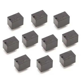 

10pcs/set DC Mini Power Relay 6-pin PCB Mount Circuit Board Relays 3V 5V 12V