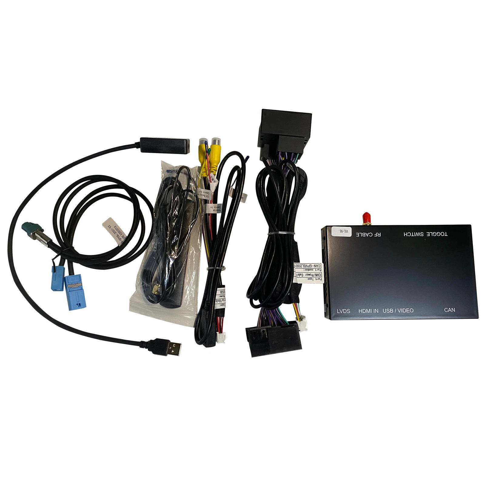 

Car Ai Box USB to AUX Wired to Wireless Carplay Android Auto interface Decoder For volvo 2015-2019 XC60 S60 V40 V60 volvo