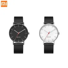 Xiaomi TwentySeventeen ультратонкие часы с экологическим приводом 3ATM водонепроницаемые наручные часы сапфировое стекло кожаный ремешок часы