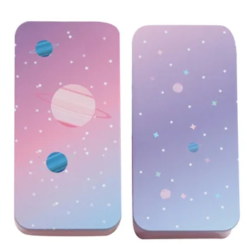 

Dream Starsun Double Layer Storage Box Type Desktop Storage and Sorting Storage Box, Tin Case, Tin Stationery Box