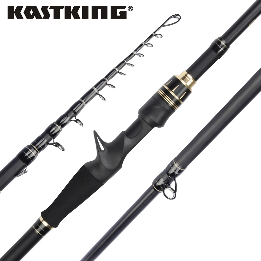 Удочка телескопическая KastKing BlackHawk II 1 98-2 44 м MH H Power 6 шт. | Спорт и развлечения