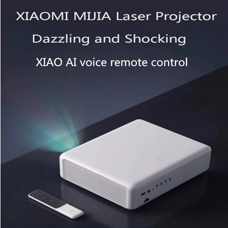 Лазерный проектор XIAOMI Mijia AI 4k 3D 2400 люмен 2+ 16 Гб Wifi bluetooth 150 дюймов экран двойной 10 Вт динамик домашний кинотеатр