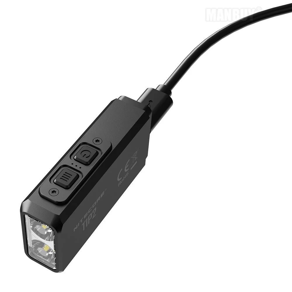 100% оригинал NITECORE TIP2 + USB кабель для зарядки многоцелевой зажим 2x CREE светодиодный