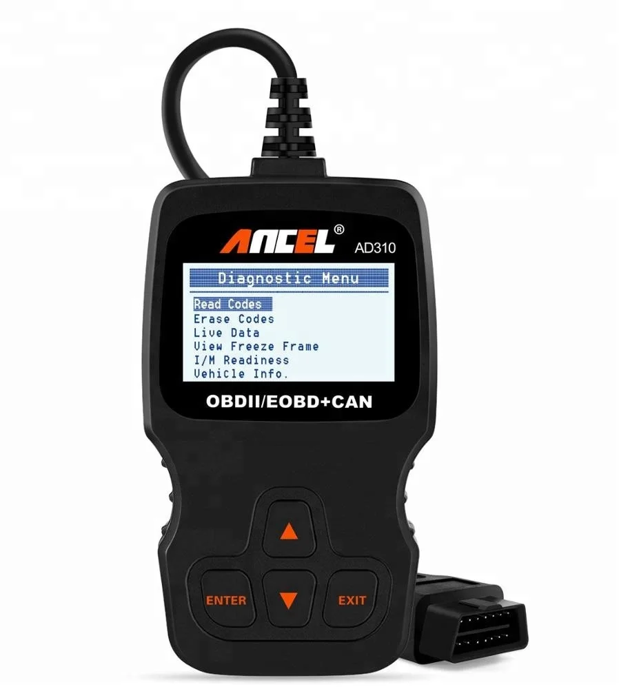 ANCEL AD310 классический Улучшенный Универсальный OBD II сканер считыватель кодов