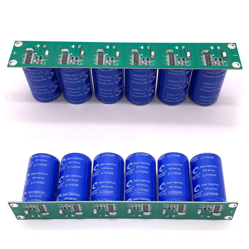 6pcs 16V 83F Super Farad Capacitor Single Row With Protection Board 2.7V 500