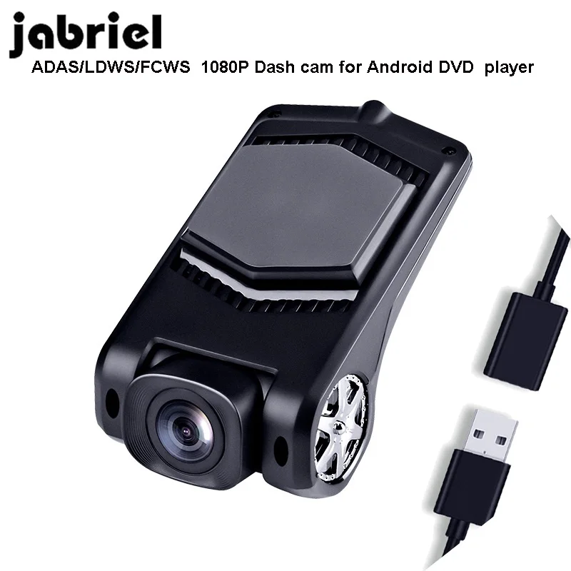 

Jabriel ADAS Dash cam FHD usb dvr camera LDWS G-Sensor PIP car video recorders for Android DVD player FCWS