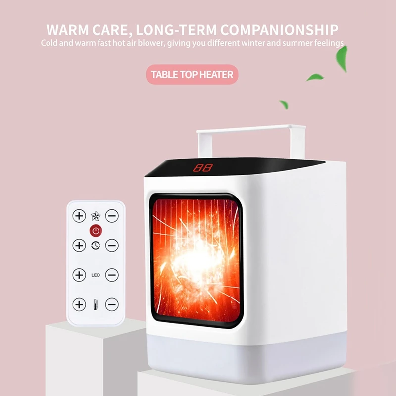 Electric Heater Smart Version Fast Handy Heaters for Home Room Fast Convector Fireplace Fan Warmer Silent
