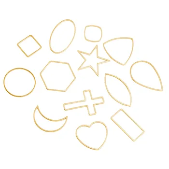 

30Pcs Stainless Steel Various Shape Connector Charms Pendant DIY For Earring Jewelry Makings Accessory Findings