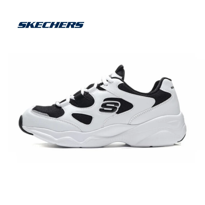 Skechers обувь для бега на платформе D'lites оригинальные женские кроссовки из натуральной кожи женская обувь инструкторов Femme 88888364-WBK - Цвет: 88888364-WBK