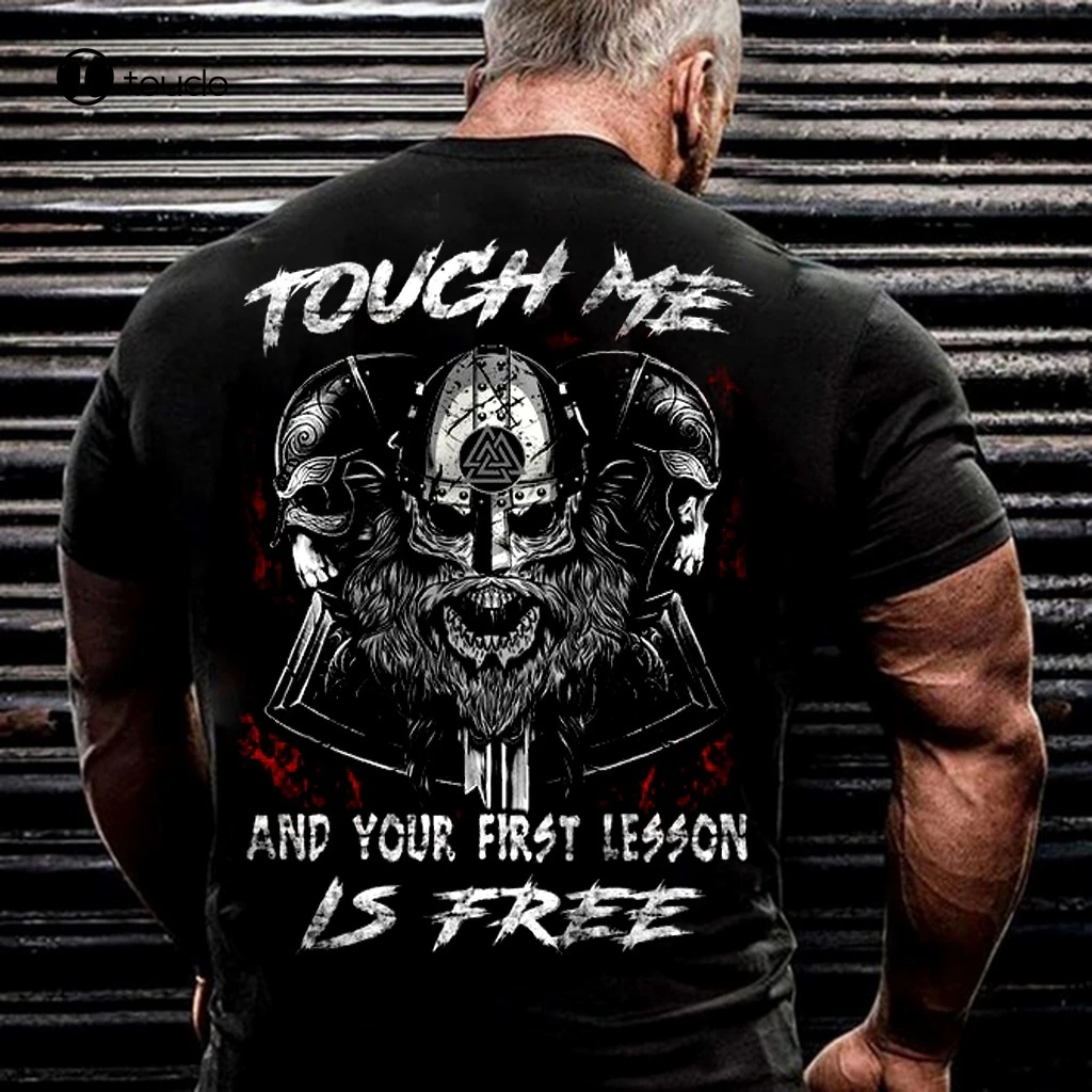 por supuesto Miguel Ángel reptiles Touch Me And Your First Lesson Free Viking T Shirt camiseta|Camisetas| -  AliExpress