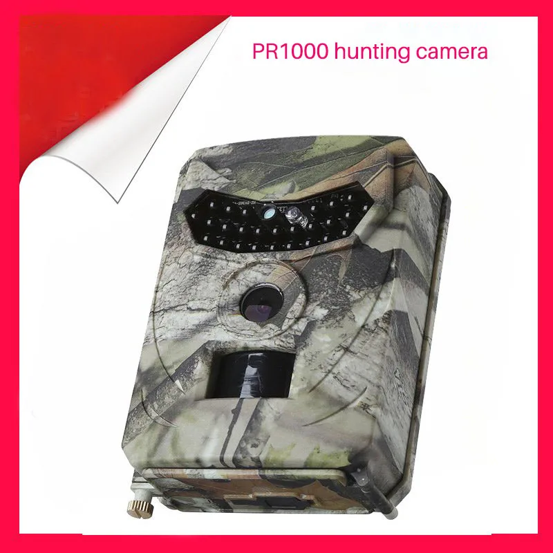 PR-100 Trail camera 12MP 1080P 26 шт. Инфракрасные светодиоды 15 м охотничья камера IP56 Водонепроницаемая 120 градусов угол Дикая камера