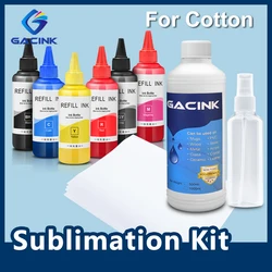 Kit d'encre à Sublimation T312 314 avec revêtement A4, pour Epson Photo HD XP 15000 XP 15010 XP 15080, pour T shirt en coton 