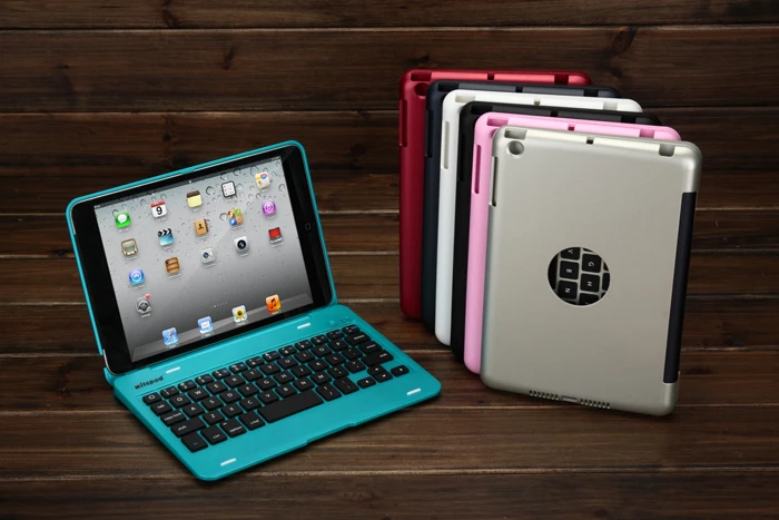 Беспроводная клавиатура Bluetooth корпус из алюминиевого сплава для Ipad Mini 1 2 3